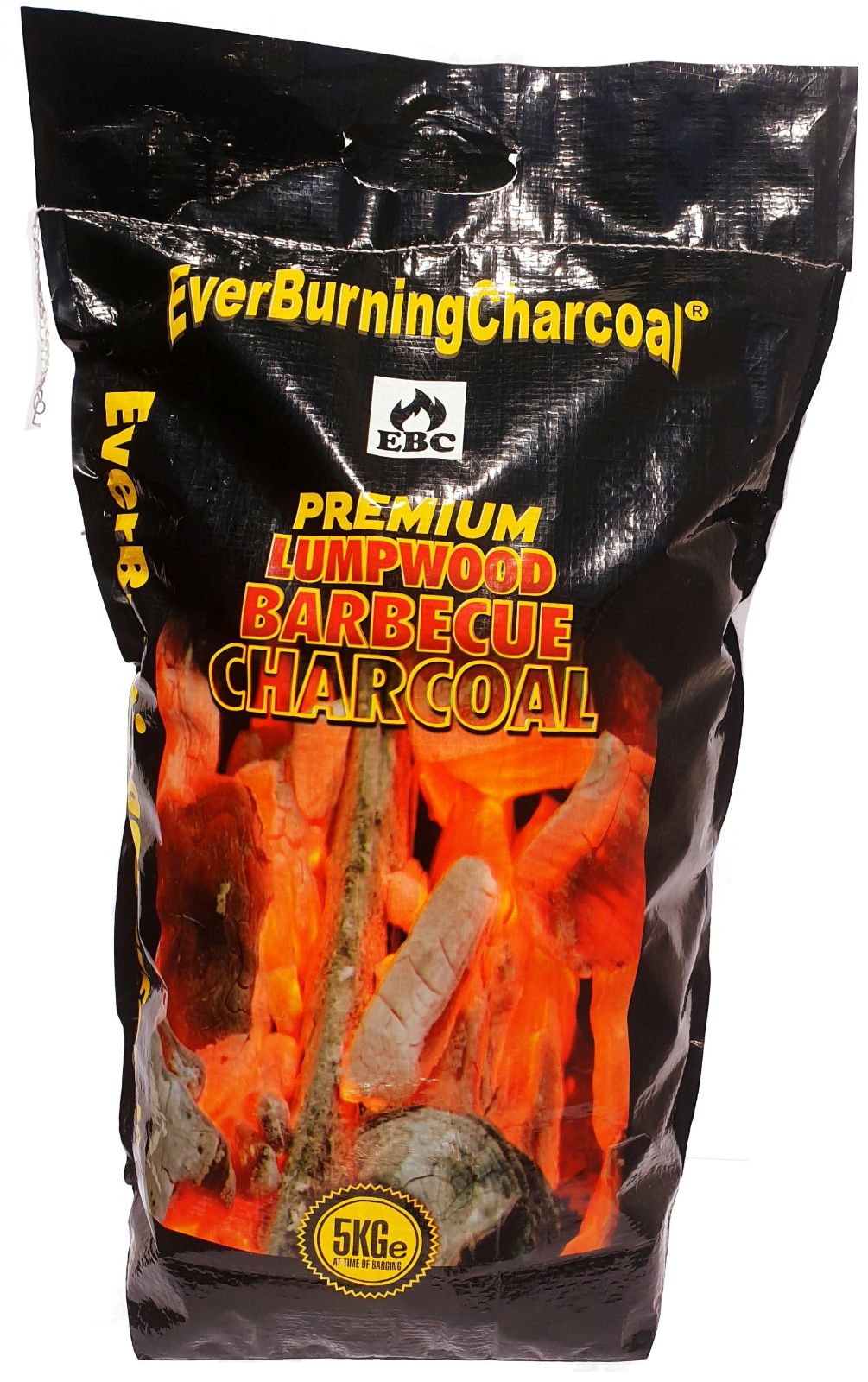 Barbecue grade lumpwood charcoal bag